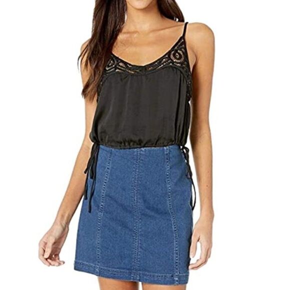 Free people black blouson brami - Picture 6 of 9